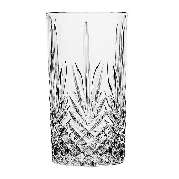 New designs sunflower style bohemia crystal water glasses juice drinking glassware whiskey crystal glass