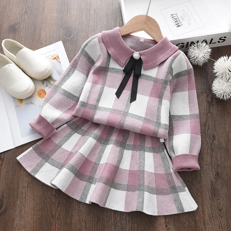 Winter Children Fall Clothing Girls Long Sleeve Kids Autumn Fashion Sweater And Dress Children Coat