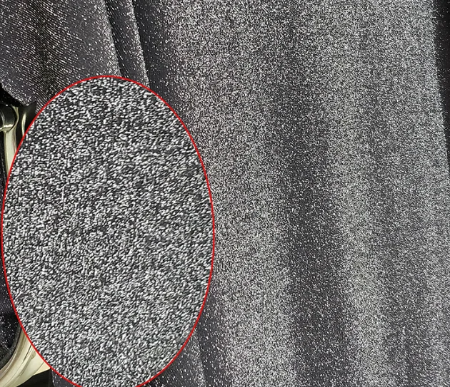 60 kgs  elastic nylon-spandex silver glitter fabric