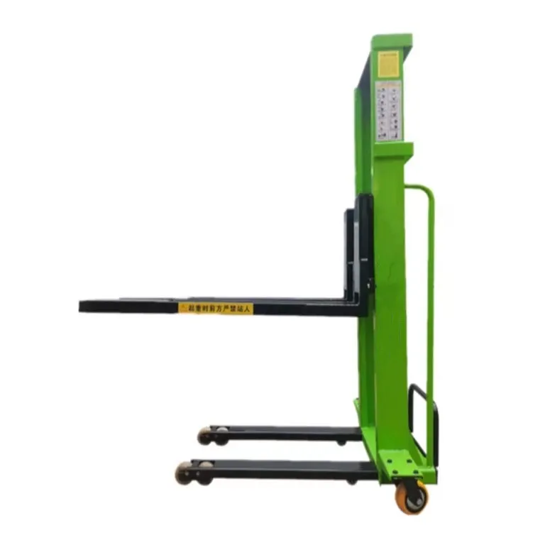 500kg 1.3m  self-loading electric pallet stacker portable semi electric stacker for wholesale price