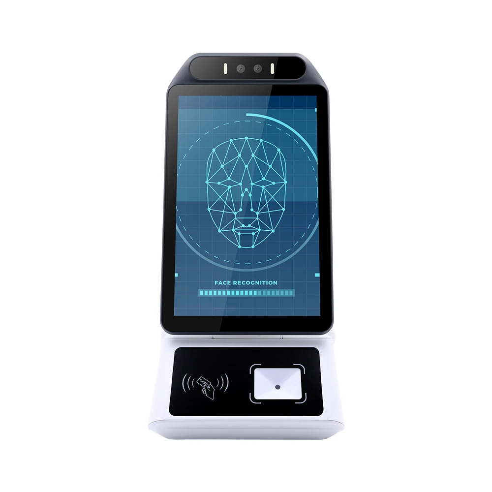 Android распознавание лица pos терминальное устройство с двойным дисплеем