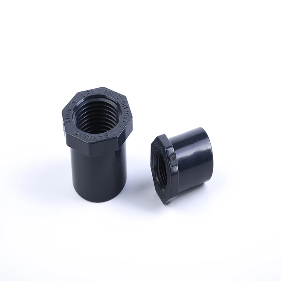 DIN SCH80 standard PVC threaded bush continuous reduce connector Upvc Pipes And Fittings