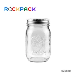 Wholesale food honey jar candy coffee tea containers clear custom logo glass spice storage jar glass mason jar with metal lid