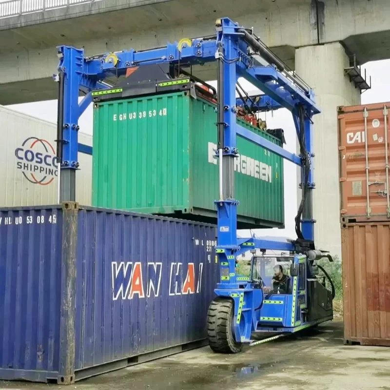 30t-90t Port Container Cranes 41 feet Mobile Container straddle carrier Crane Lower Price