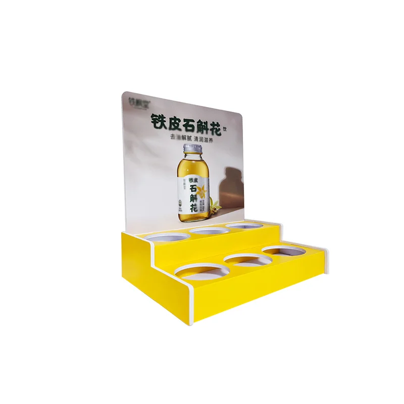 Custom Retail Cardboard Beer Wine Liquor Store Counter Displays Paper Display Rack for Supermarket Promotion