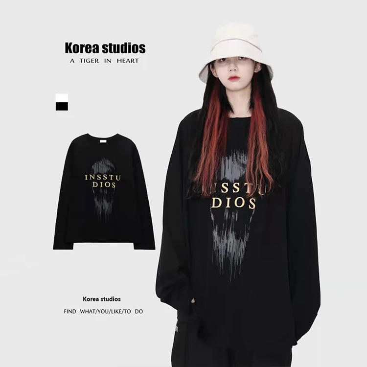 
Fashion Designer Korean Style T-Shirt Unisex Oversized Hoodies Men Letter Pullover Wears For Women 