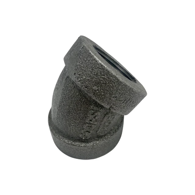 LEYON Pipe Fitting FM UL Fire Protection System Fire Sprinkler System Fire Fighting Pipes Valved Gate Cast Iron Threaded Fittings 45 Degree  Elbow