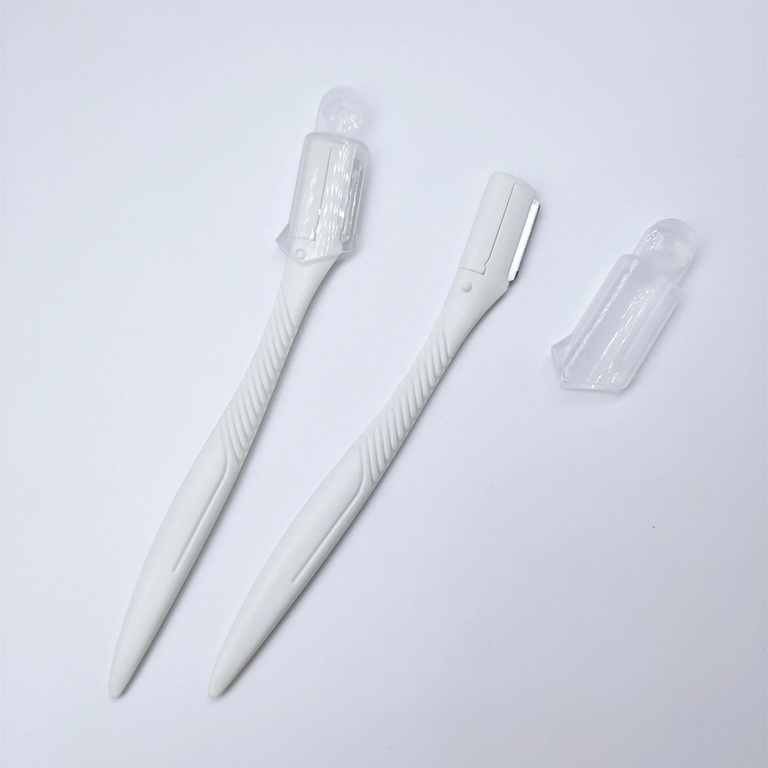 Eyebrow trimmer non-slip handle Beauty makeup tools Eyebrow knife 2 pieces