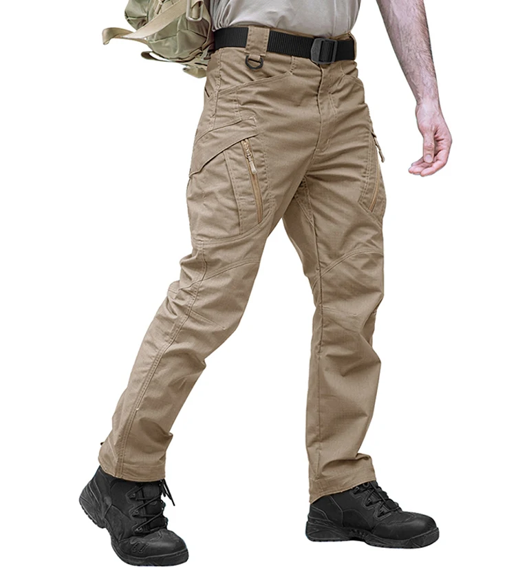 Wholesale Men Tactical Pants Lightweight,Manufacturer Cargo Ripstop Security Guard Trousers with Multi Pockets,Combat Pants OEM