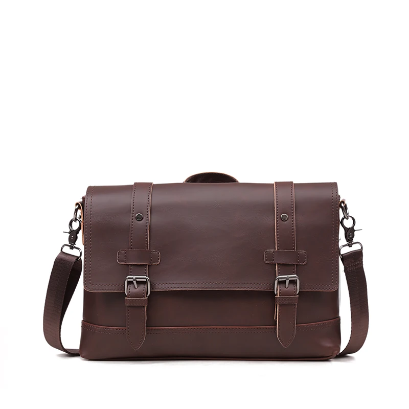
Office Bags for Men Business Man Bag Leather New Stylish Vintage Leather Messengers Briefcase 