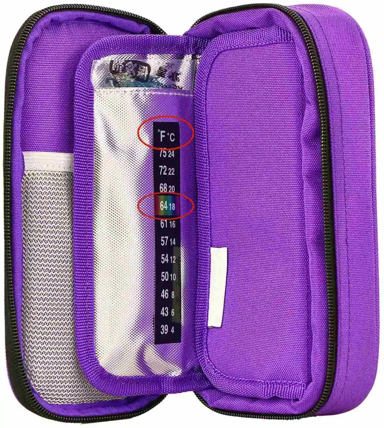Portable Insulin Cooler Bag Travel Case Diabetic Cooler Bag Medication Insulated Cooling Bag Custom CANS as Picture Plain