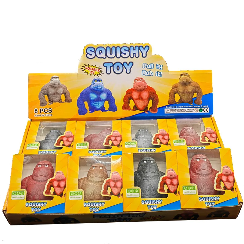 Высококачественные Забавные игрушки TPR Squeeze Gorilla