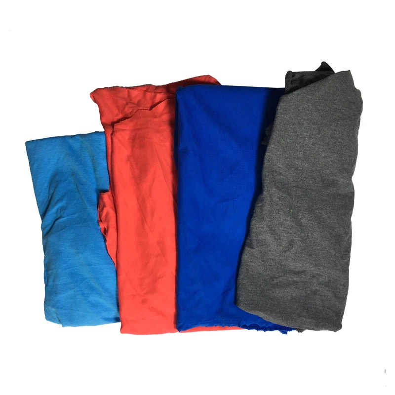 Industrial Cleaning Cloth Wiping Fabric Rags New Mixed Color Cotton Second Hand Knitted Cotton Rags