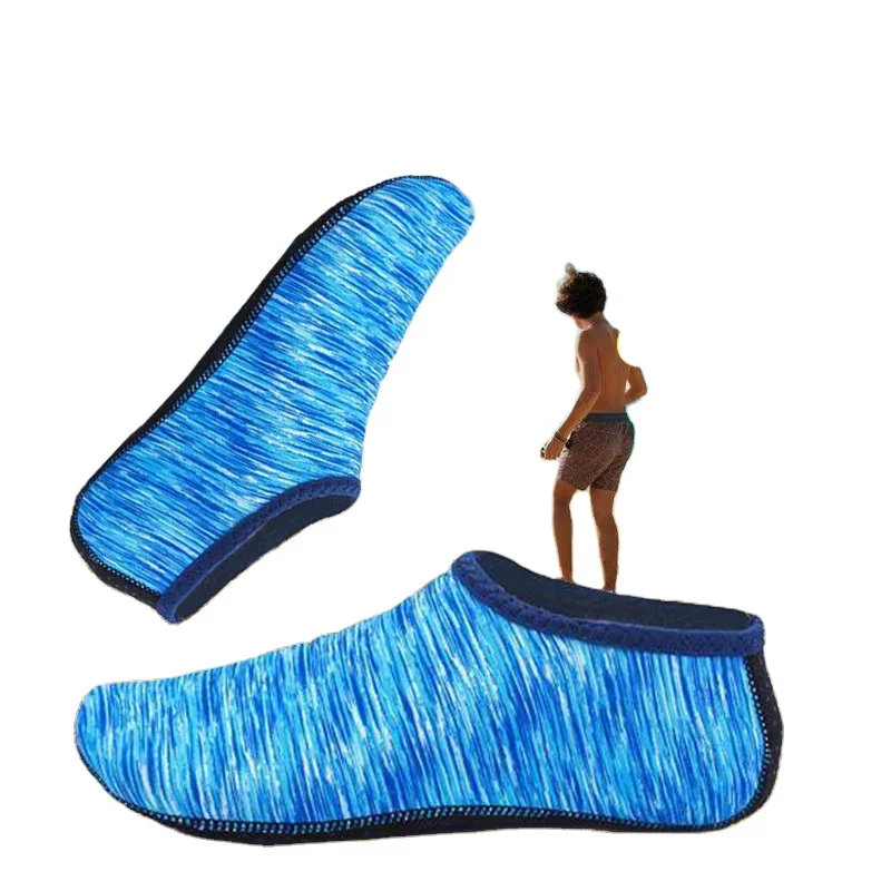 Custom Logo Adult Kids Non Slip Beach Swimming Water Skin Shoes Barefoot Quick-dry Aqua Socks Diving Beach Shoes