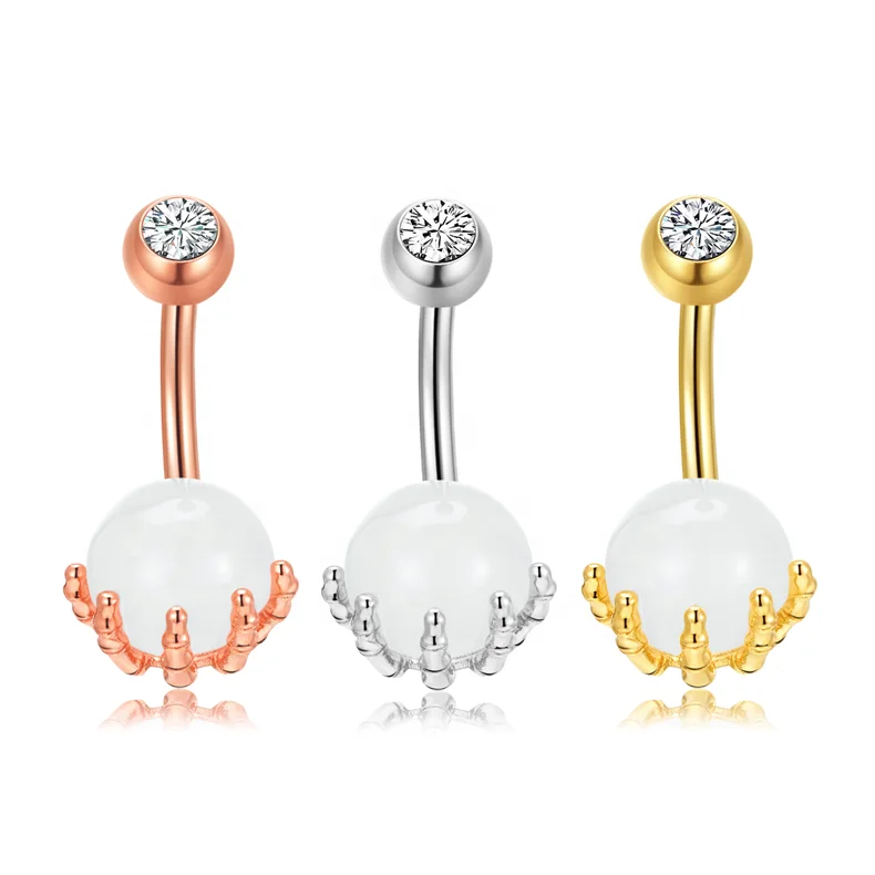 Stainless Steel Skeleton Hand Dangle Navel Piercing For Women Summer Beach Gift Skull Hand Dangling Belly Button Ring