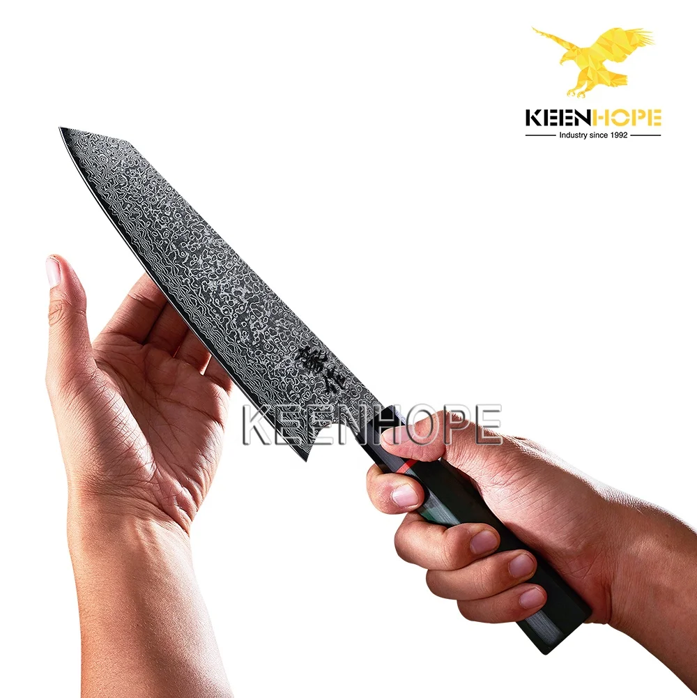 Best Selling 67 Layers Damascus Steel  8 Inch Kiritsuke Knife Japanese Knife VG10 Core Damascus Knife Set Kitchen Cooking