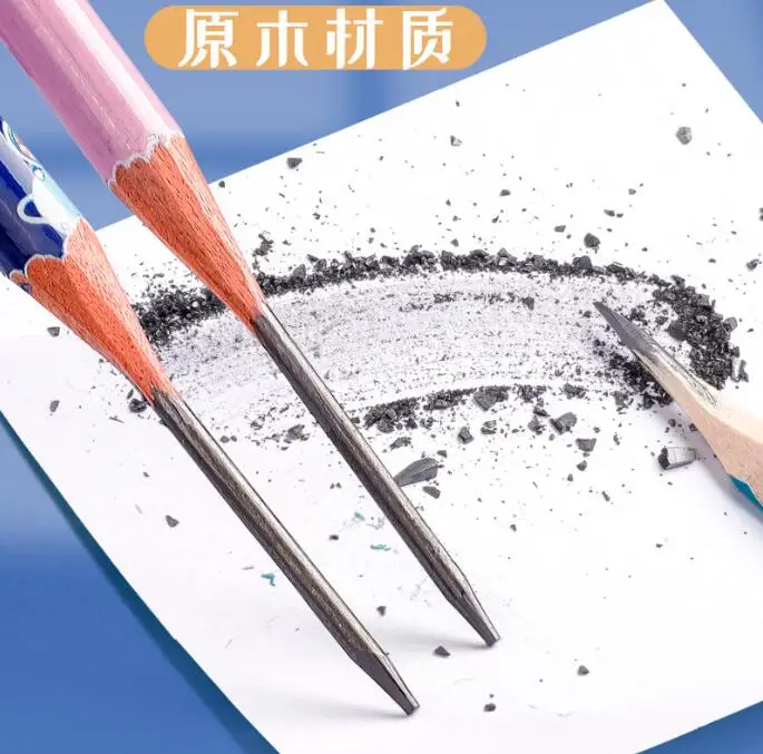 Новейший дизайн 30 и 50 шт. упаковка бочонка милый мультфильм студенты деревянный карандаш