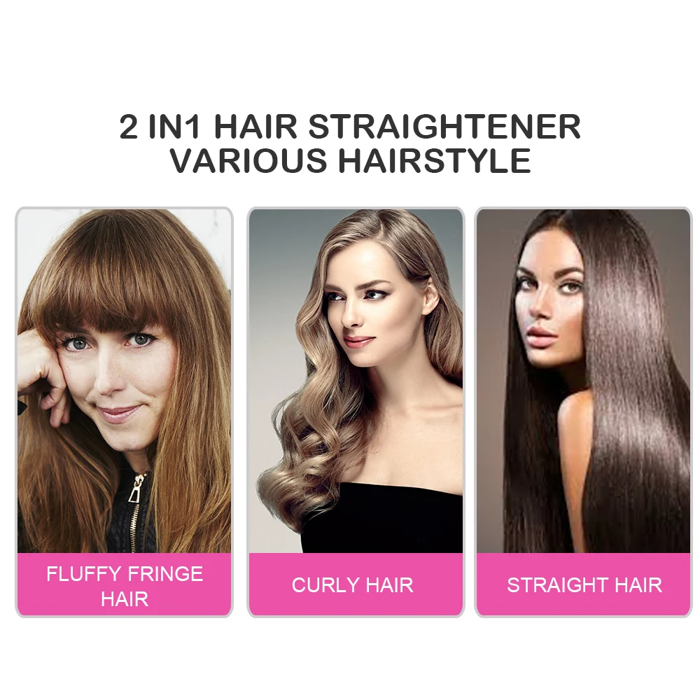 Best selling hair flat iron ceramic tourmaline hair straightener curling iron with 60-minute automatic shutdown for long hair