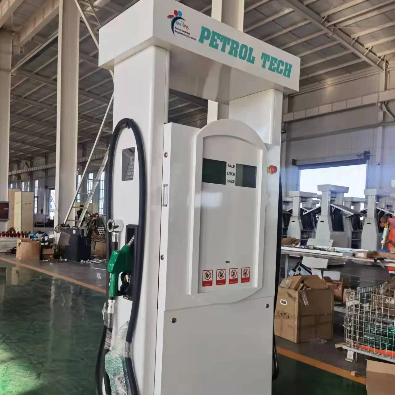 gas station with fuel pump  transfer to car gas