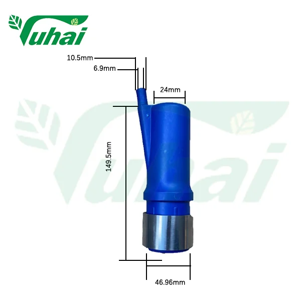 Cow Plastic Teats Cup Triangle lined with steel cups for Milking Machine milking liner steel cup