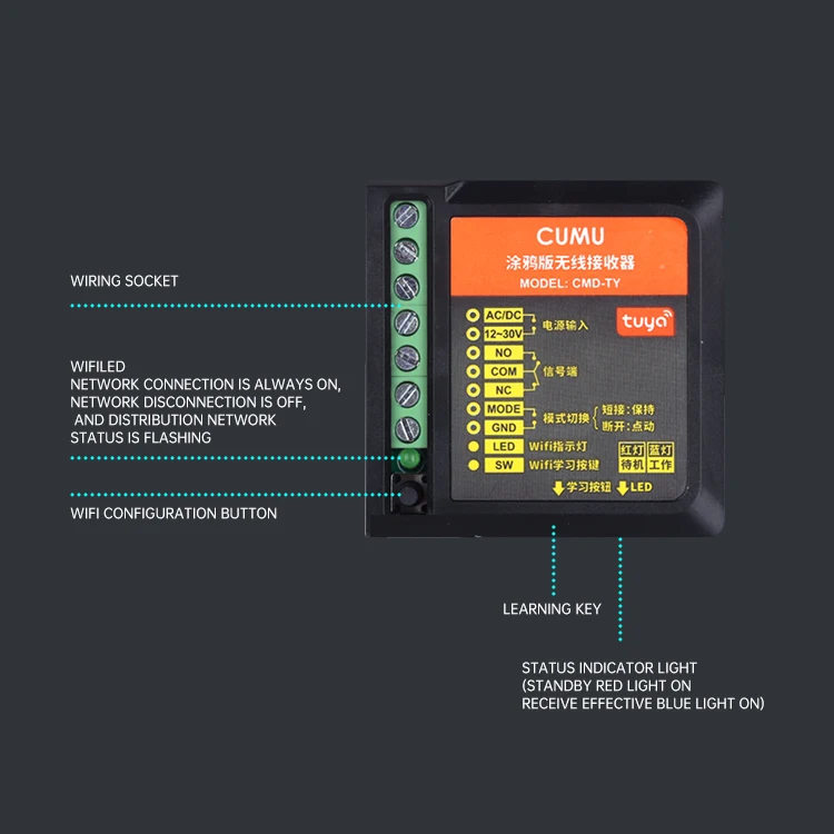 Chuanmu Automatic Door Wifi Intelligent Control Switch Tuya Intelligent Control