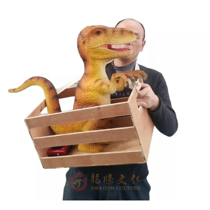 Simulation dinosaur hand baby puppet for sale Animatronics Realistic Baby Dinosaur animals Puppets For Sale