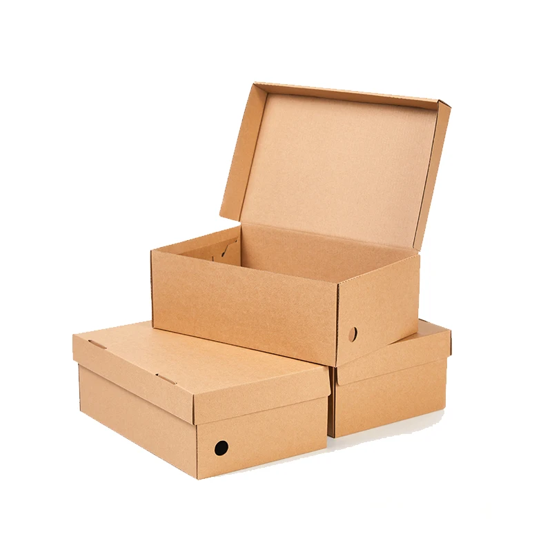 Коробка для обуви из крафт-бумаги складная коробка хранения мужской и женской спортивной на заказ