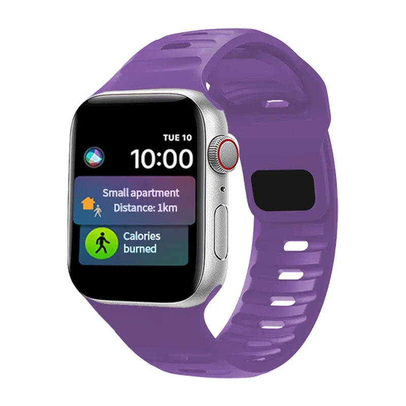 LeYI New Wristband Soft Silicone Watch Strap Sport Bracelet Band for IWatch 7 6 8 SE Ultra 49mm 45mm 41mm