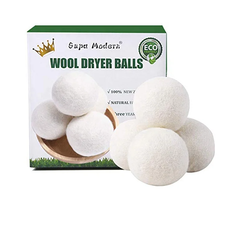 wholesale cleaning eco white fragrance laundry dryer balls wool dryer balls for laundry