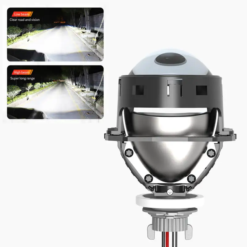 New View h7 mini led headlamp projector lens 36W(low beam) 6000K h7 mini headlamp led projector headlights