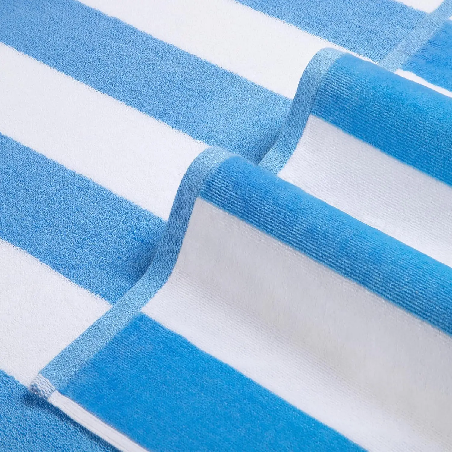 100% Cotton Terry Cabana Stripe Pool & Beach Towel  Soft & Absorbent Towel