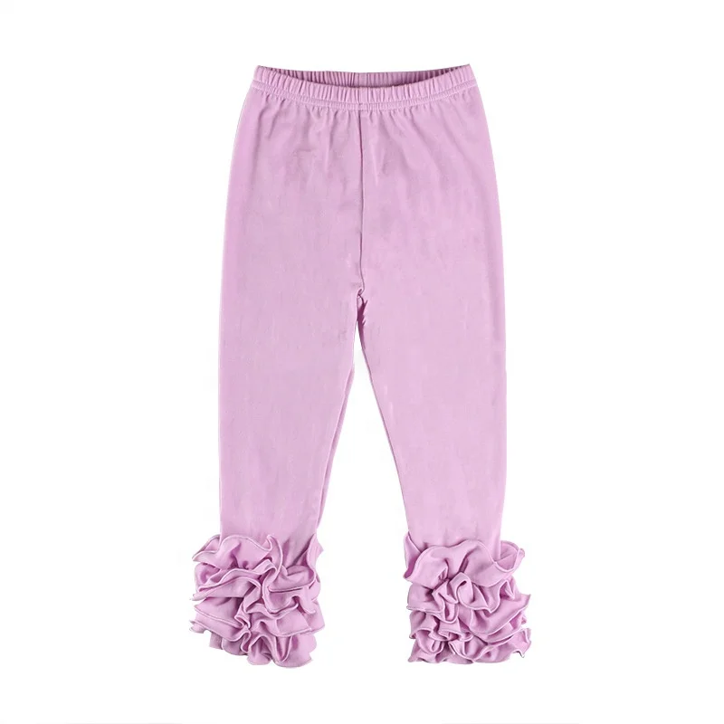 Детские леггинсы для От 0 до 6 лет хлопок брюки с оборками детей ясельного возраста рюшами штанишки