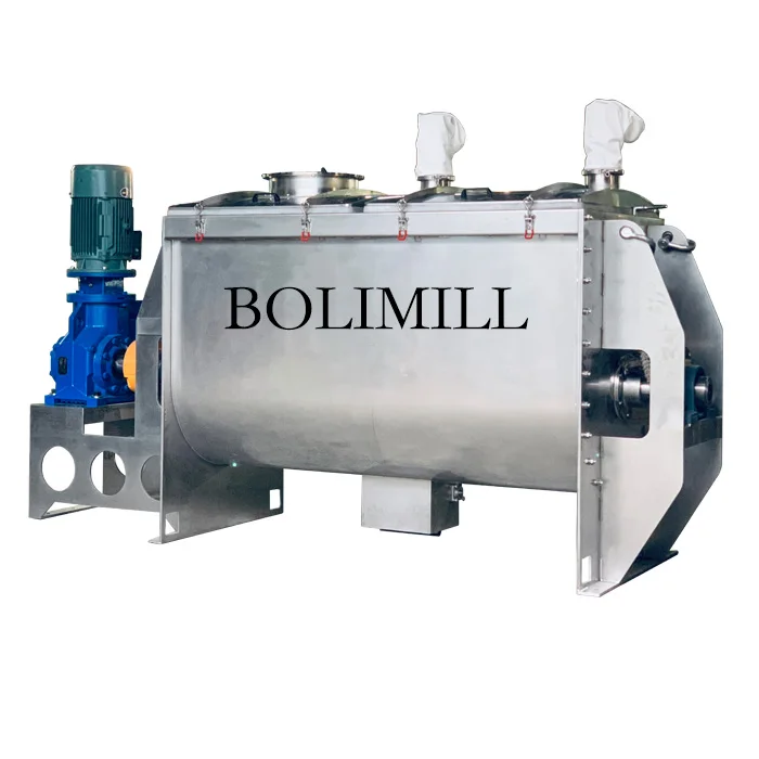 Ribbon mixer 1 ton dry food powder blender stucco mixer supplier