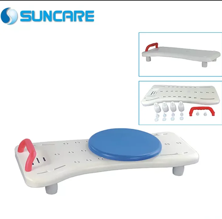 Wholesale Healthcare Disabled people Homecare Safety Adjustable 2-in-1 Bath Board with Swivel Seat Bathroom seating pad