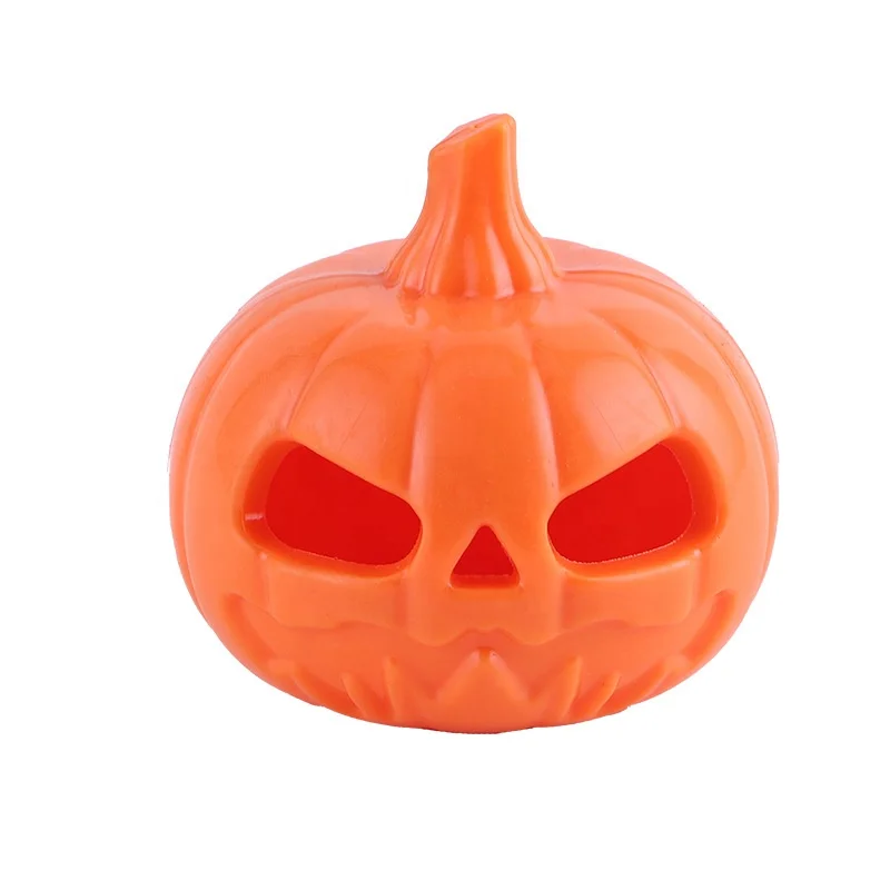 Colored Pumpkin Rubber Dog Toys Halloween Pet Chew Toys Interactive Dog Toy