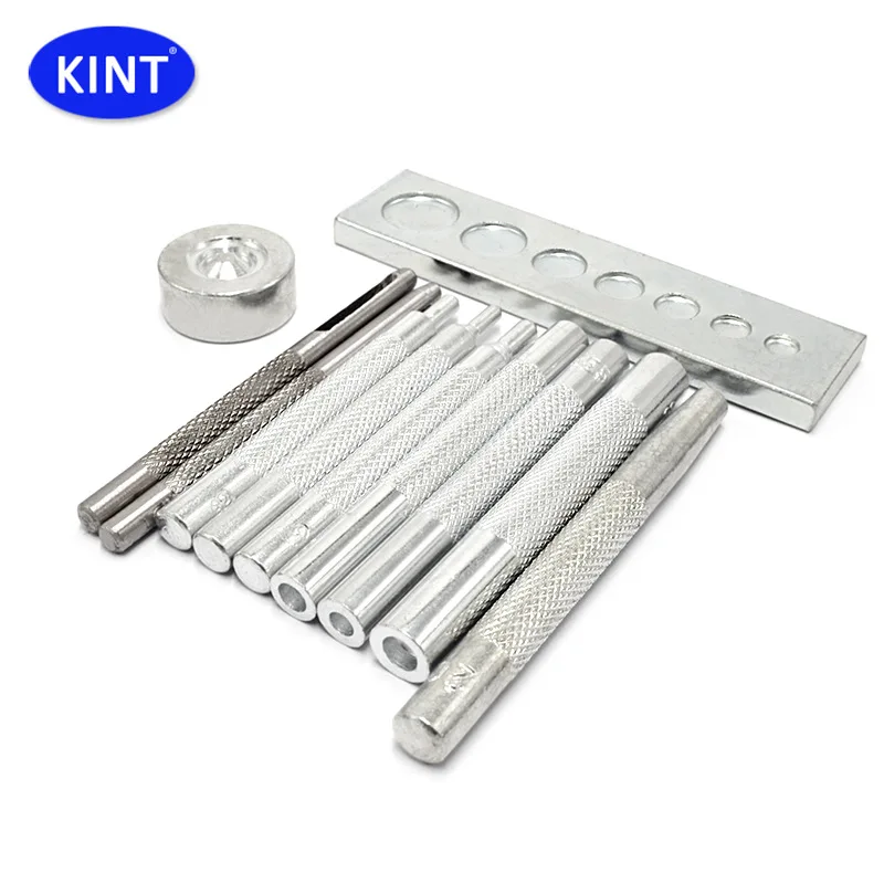 High quality 11 PCS Leather Crafts Snap Fasteners Kit Tool For Leather DIY Leather Craft Making Tool