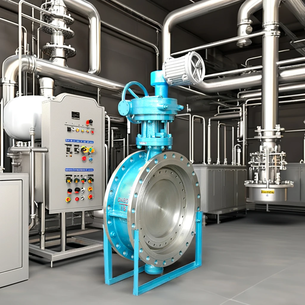 High Temperature Eccentric Clamp Hard Seal 4 Inch Flange Butterfly Valve