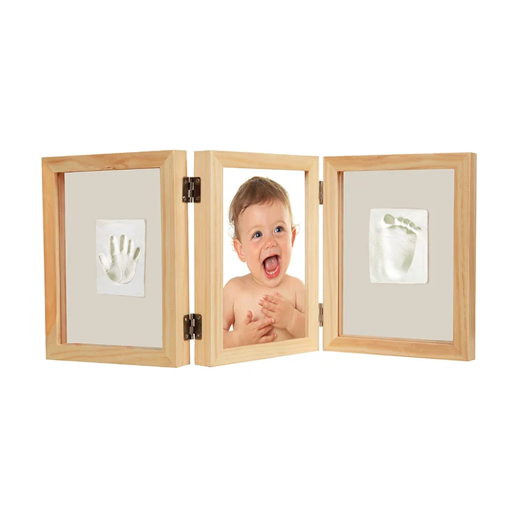 High Quality Baby Handprint Kit & Footprint Photo Frame for Newborn Girls and Boys