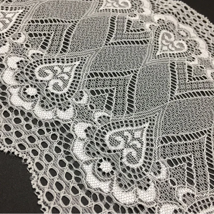 2021 New fashion 6 inches stretch elastane deco lace border trim for lingeries 15cm