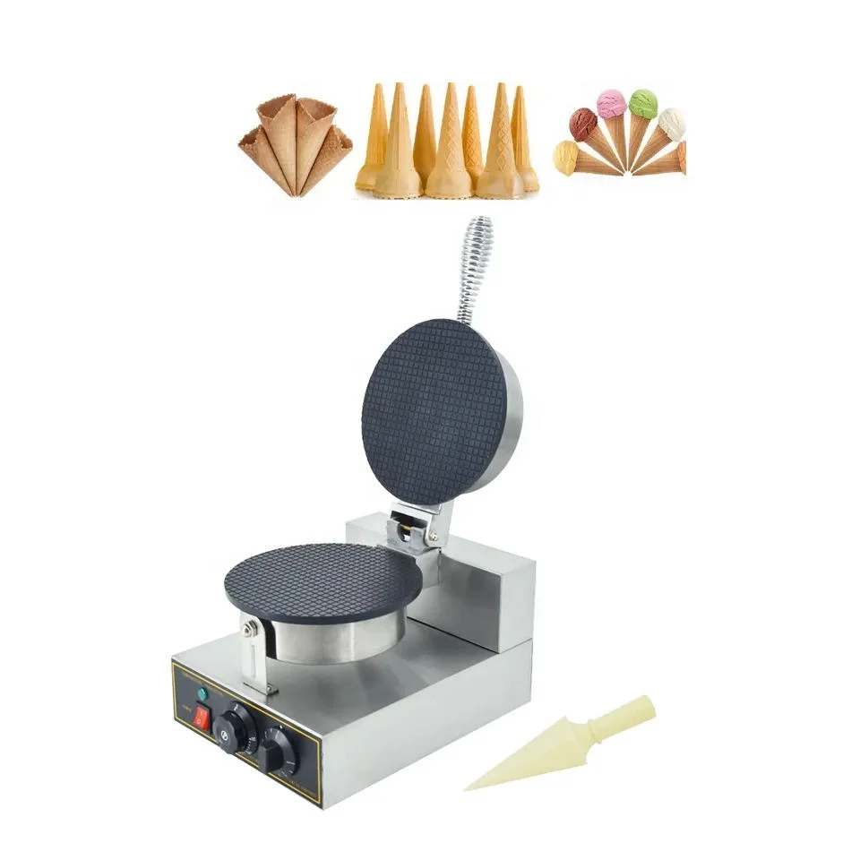 New Arrival Restaurant Waffle Ice Cream Cone Maker Commercial Electric Dutch Stroopwafels Waffle Cone Machine For Sale