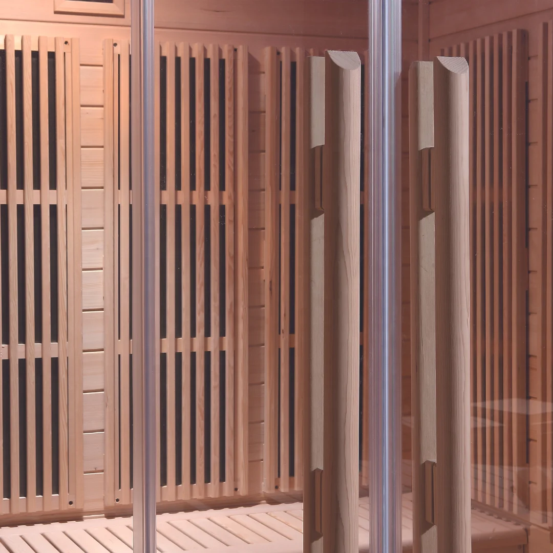 Far infrared sauna 2-4 persons home sauna rooms red light sauna