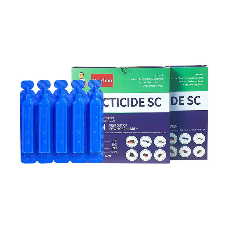 Mr.Zhao 10ml*5 Direct Suspension Concentrate Imidacloprid 21% And Beta Cyfluthrin 10% Family Use Effective Insect Control