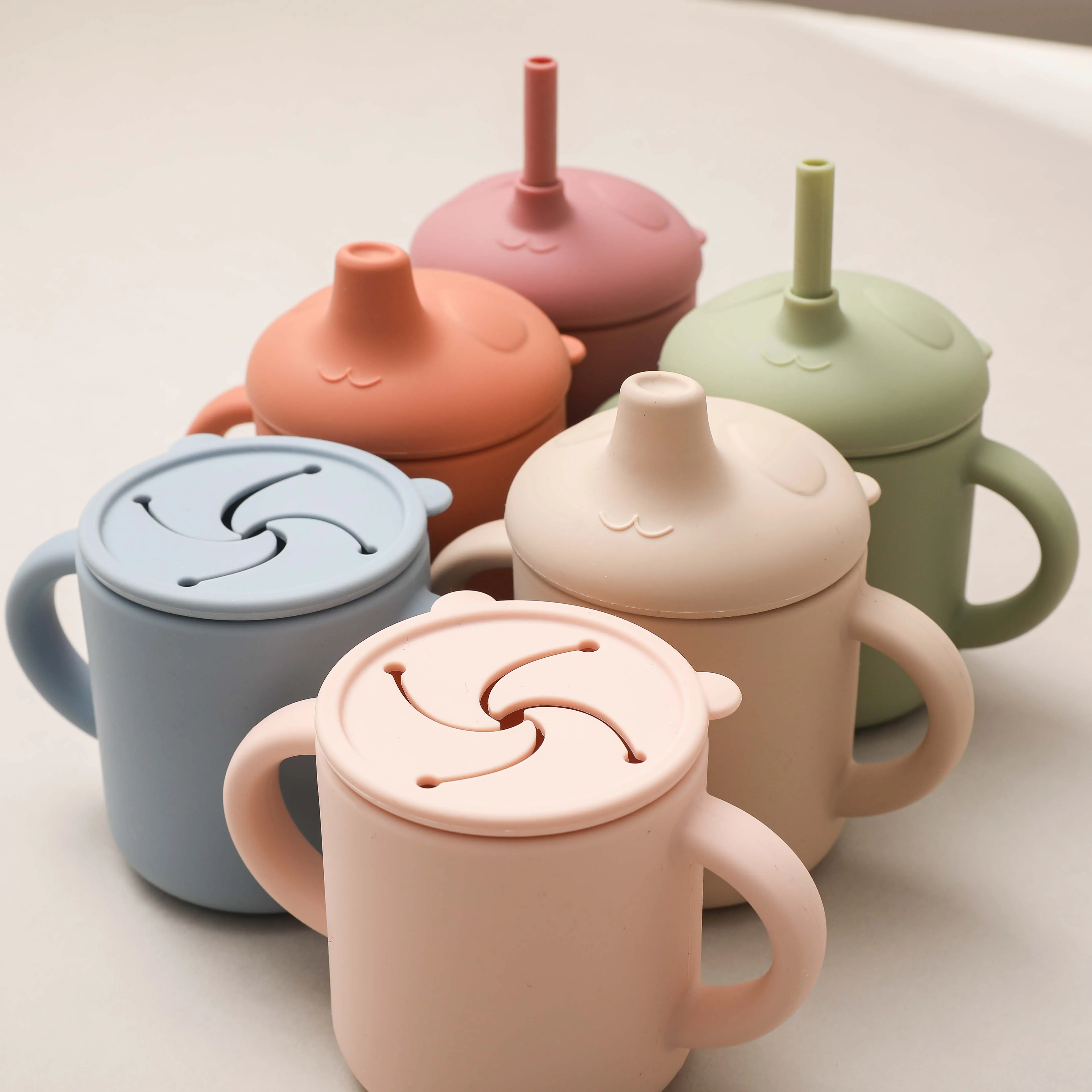 Новая чашка для пипетки в виде панды, безопасная и экологически чистая детская чашка из пищевого силикона для трех целей