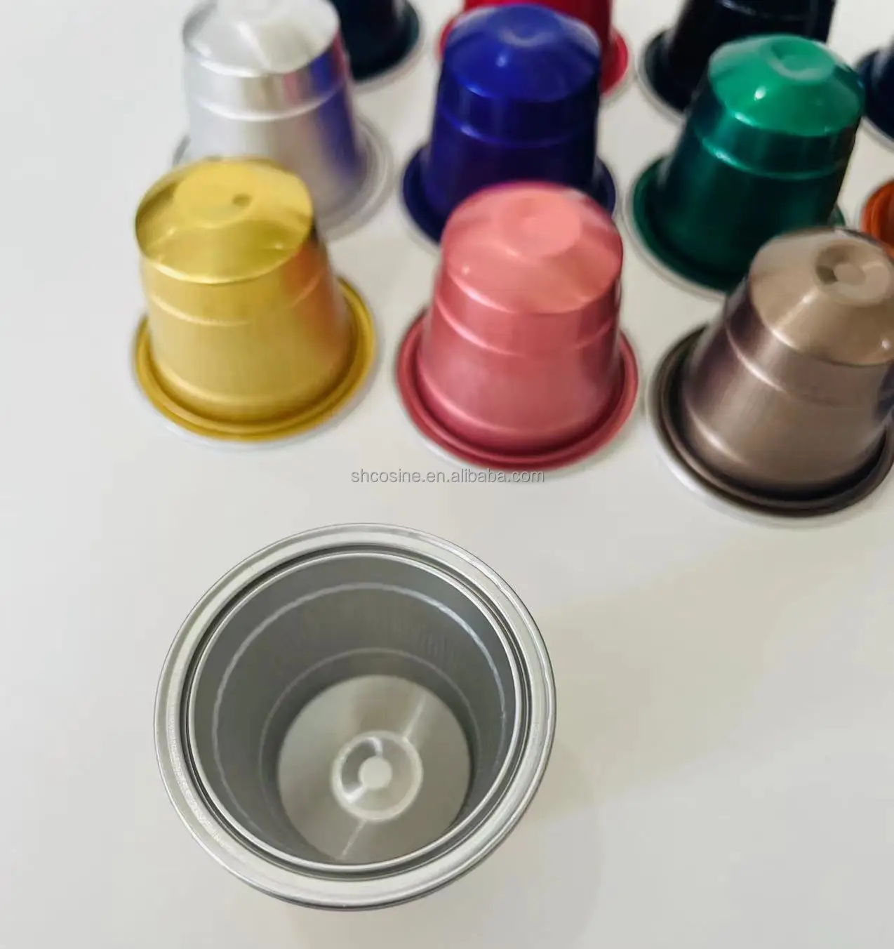 empty 37 mm portable Cheap aluminum nes coffee capsules producer