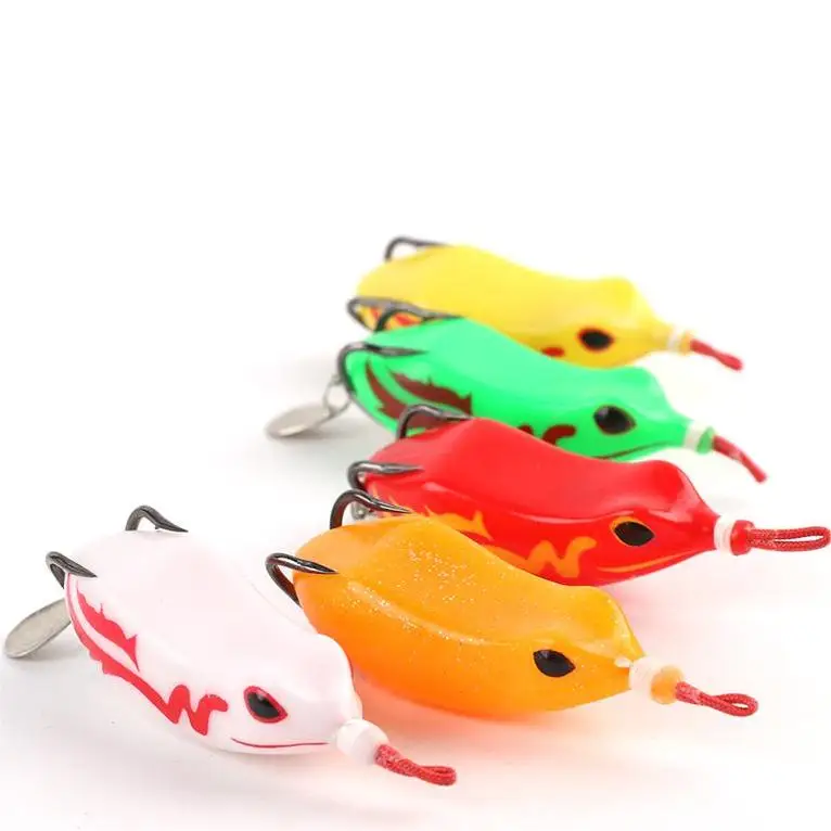 Topwater Fly Fishing Artificial Bait Saltwater Umpan Katak Insect Soft Plastic Lure Bass Fishing Frog Lures For Snakehead