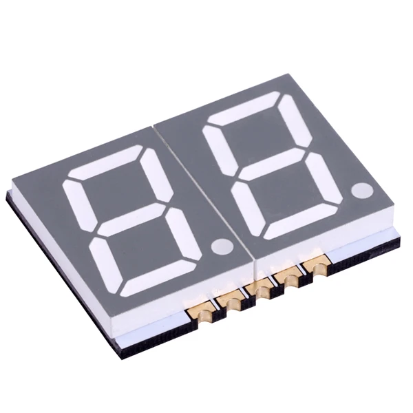 Common cathode 2 digit white 0.56 7 segment led smd display
