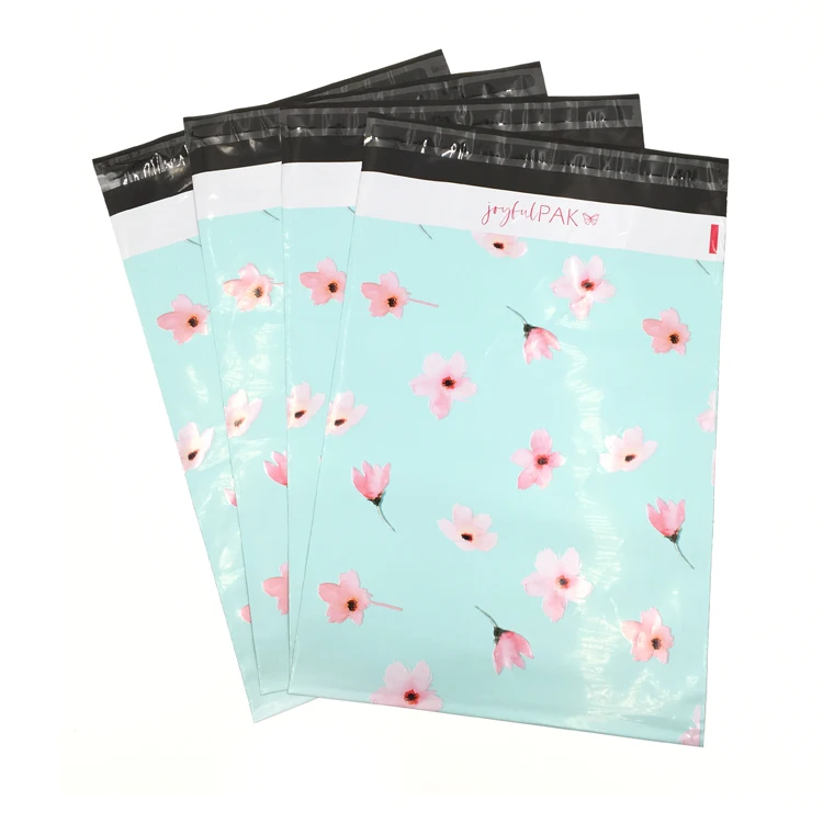 Brand luxury glossy poly mailer custom own logo shipping bag envelopes