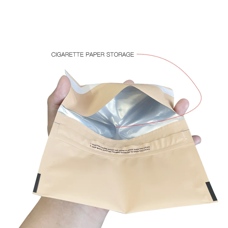 Yasonpack Soft Cigar Package Bugler P50G Rolling Aper Tobacco Bag Pouch With Ziplock