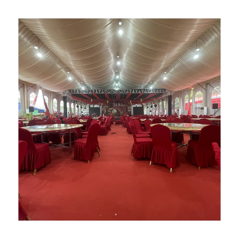 Sturdy construction Outdoor party wedding tent with sidewall for banquet
