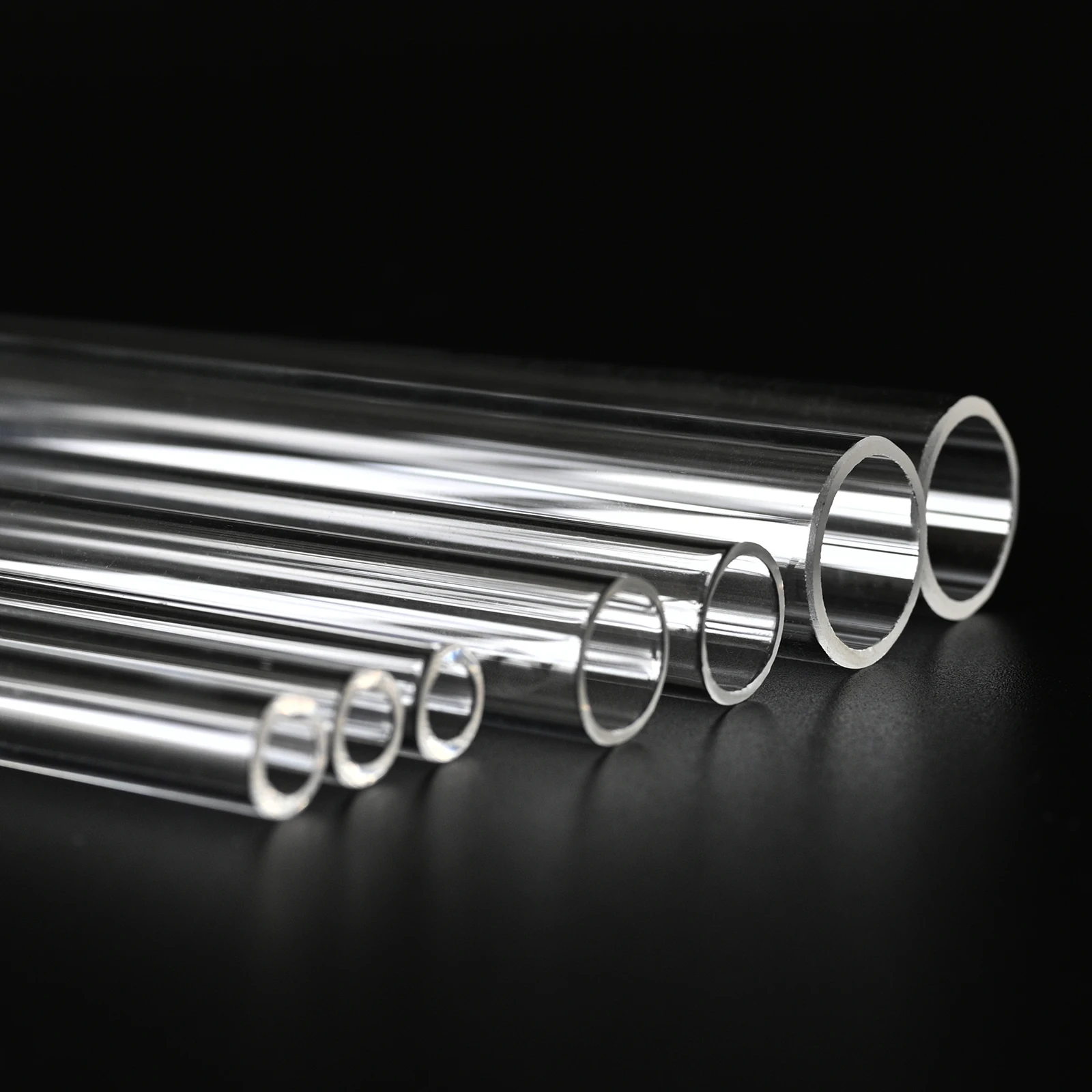 SUCCESS Clear Quartz Tubing Customized Both ends Open Quartz Heat Resistant Glass Pipe